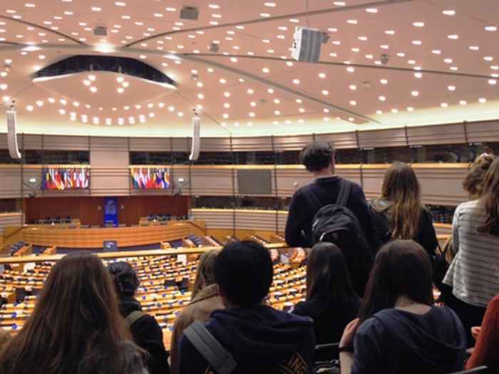 PPLE students at the EP in Brussels